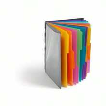 File Jackets & File Pockets - Żółty Różowy Limonkowy Niebieski Fioletowy Szary - Zobacz 8