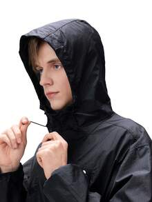CAMEL CROWN Men's Sun Protection Jacket, Spring And Summer Cold White Skin Outdoor Original Yarn Sun Protection Jacket, Women's Waist-Cinching Slim-Fit Wet-State Cycling Sun Protection Jacket, Sports Jacket - Phantom Black - View 2