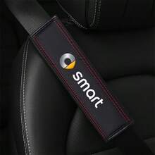 适用于Smart Forfour Fortwo 453 451 450的2件装PU皮革汽车安全带肩垫保护配件 - 1 - 查看 4