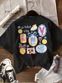 Women T-Shirts - Black - View 2