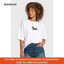 The Same Model For Men And Women Unisex Summer T-Shirt With Loose Style For Couples D0045 - Putih - View 2