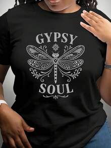 Ropa Dragonfly de alta calidad, Camiseta Dragonfly, Camiseta navideña, Camiseta de mujer, Idea de regalo - Negro - Ver 7