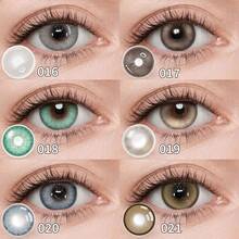 6 Pairs Of Colored Contact 1enses, Offering A Variety Of Color Options. Inc1udes A Contact Lens Case And Wearing Tools, Suitable For Year-Round Use, Ideal For Eye Makeup, Cosplay, Holiday Costume Parties, Halloween - Nhiều màu - Xem 1