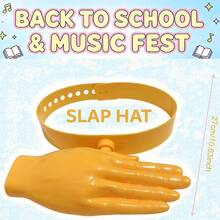 1pc Interesting Palm Sunshine Hat With DIY Manicure Function, Novel Hand-Shaped Sun Hat, Adjustable Strap, Reusable Model Hand, Fun Party And Beach Accessory - Multicolor - View 8