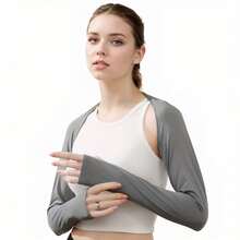 1pc/3pcs Women Cooling Arm Sleeves Set, Full Arm & Shoulder Coverage, Premium Breathable Fabric, Exquisite Craftsmanship Essential - A - View 6