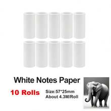 Universal Thermal Printer Paper Refills, White Inkless Printing Rolls For Instant Cameras & Pocket Sticker Makers, Multi-Purpose Self-Adhesive Labels For Photos & Organization - View 10