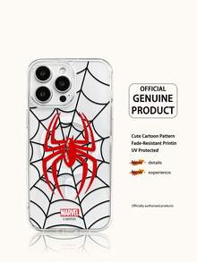 Marvel Spider Man Iron Man Cartoon Men's Phone Case, Compatible IPhone 17 Pro Max/17 Pro/Air/16 Pro Max/15 Plus/14/13/IP 17/15Pro/12 Pro/11/16 Plus,XR Apple Anti Fall And Anti Scratch Protective Case, - Clear - View 2