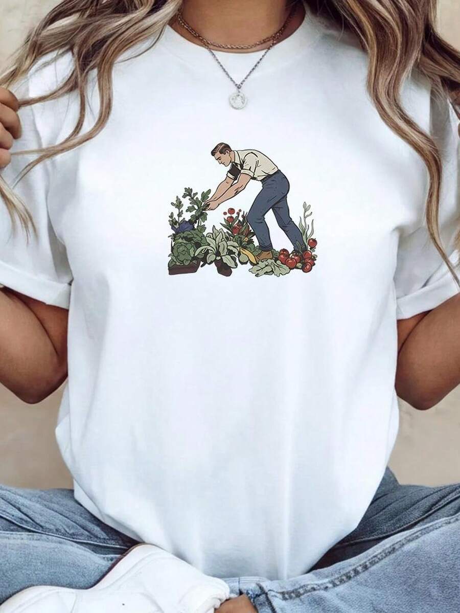 Alexander Skarsgard Unisex T-Shirt, Fan T-Shirt, Alexander Skarsgard Fan T-Shirt. Unisex T-Shirt Made Of 220g Pure Cotton. Ideal Weight For All Seasons, Suitable For Both Men And Women. Durable, High-Quality Fabric, Soft To The Touch And Long-Lasting. Breathable Top. Suitable For Spring And Summer, Holidays, Mother's Day, Independence Day. - 白色 - 查看 1