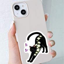 50pcs Cute Cat Stickers, Waterproof Cartoon Animal Stickers For Decorating Diaries, Stationery Doodle Stickers - 50 Cute Cat Stickers - View 7