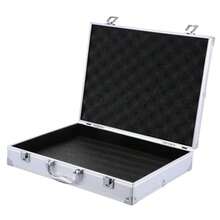 VILLCASE Portfolio de Aluminio Caja De Almacenamiento Portátil De Aleación Aluminio Estuche Multiusos Para y Herramientas Compacto y Ligero Para Hogar Oficina - Pago - Ver 9