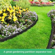 30FT/66FT – Flexible Plastic Garden Edging With 30 Securing Stakes; Weather-Resistant Lawn Border Suitable For Outdoor Gardens, Flowerbeds, Lawns, And Patio Landscaping. Easy To Install And Maintain; No Digging Required. - 30FT - View 7