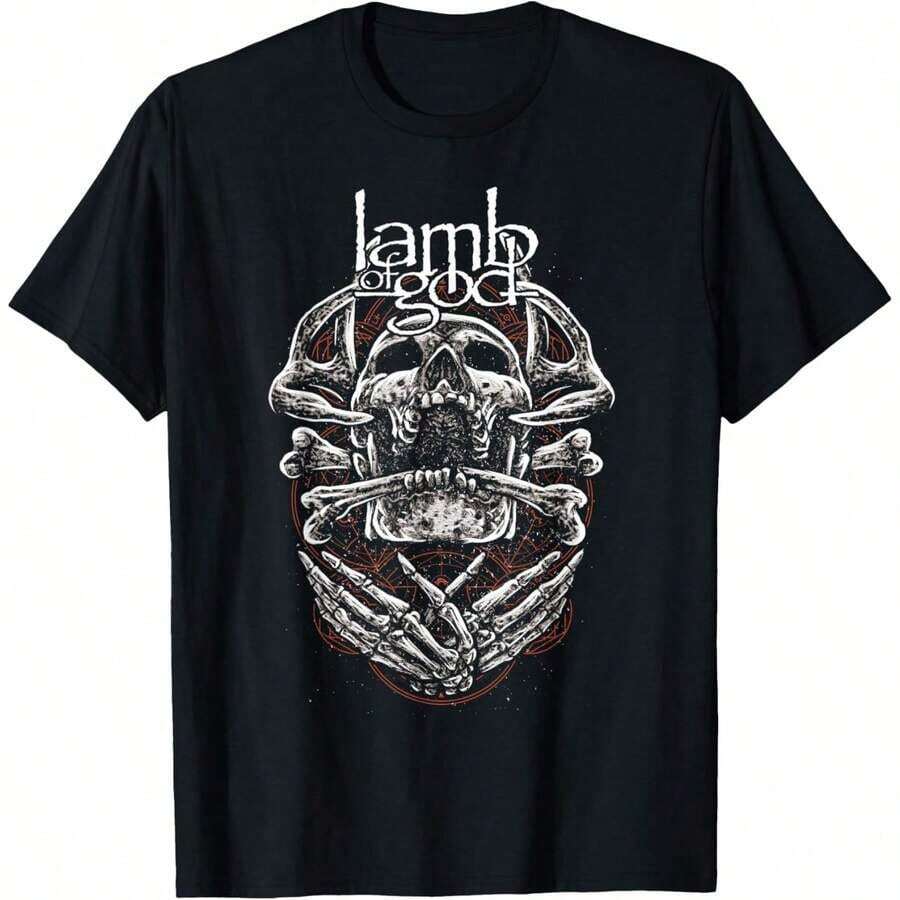 Lamb Of God - Triumvirate Short Sleeve T-Shirt 100% Cotton - 黑色 4 - 查看 1