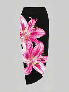Swim Oasis Traje de baño de una pieza con estampado floral para mujer, verano - Multicolor 6 - Ver 4