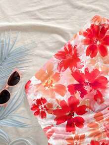 Blusa asimétrica del cuello para mujer para vacaciones de verano - Multicolor 5 - Ver 6