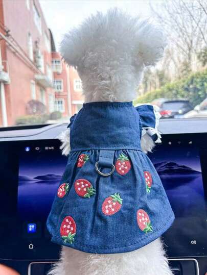 Pet Clothes, Cute Dog Dress, Lovely Cat Apparel, Suitable For Small Dogs, Summer & Autumn