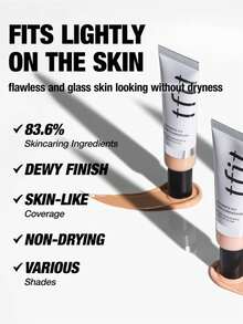 TFIT RADIANCE FIT 精華粉底液 N03 薑色，水潤光澤保濕，輕盈持久不脫色，滋潤保濕，適合新手，K-Beauty 韓系彩妝，禮品，30g/1.05 Oz. - N03 GINGER - 查看 7