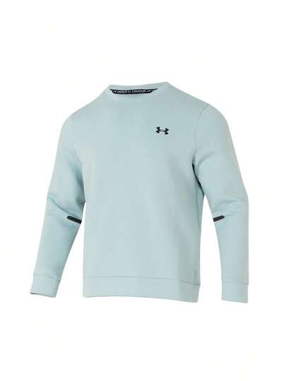 Under Armour 男士卫衣/套头衫，柔软卫衣，UA Unstoppable FLC 圆领衫，舒适百搭，适合日常通勤、户外运动和休闲穿着 1381688-477