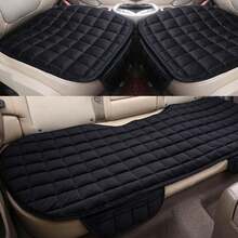 3pcs Car Seat Cushion Set, Rear Seat Cover With Pockets, Breathable Soft Comfortable Pad, Quilted Plaid Design, Suitable For All Seasons, Anti-Slip Wear-Resistant, Fit For Most SUVs, Sedans And Hatchbacks - Car Bottom Seat Cover - View 9