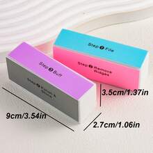15/10/5/3/2pcs 4-In-1 Nail Buffing Blocks: Upgraded Multi-Sided Buffing And Polishing Files - One-Step Buffing, Smoothing, And Polishing. Essential Home Tool For Beginners And DIY Nail Enthusiasts. - Multicolor - View 11
