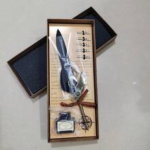 1 Set Caja de regalo de invierno que incluye sello, lacre, pluma caligráfica Jubaboz, juego de plumas, pluma estilográfica de engranaje mecánico, pluma de pluma de ganso - Multicolor - Ver 13