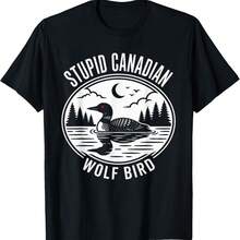 Heated Loon Hockey Meme T-Shirt - Black - View 1