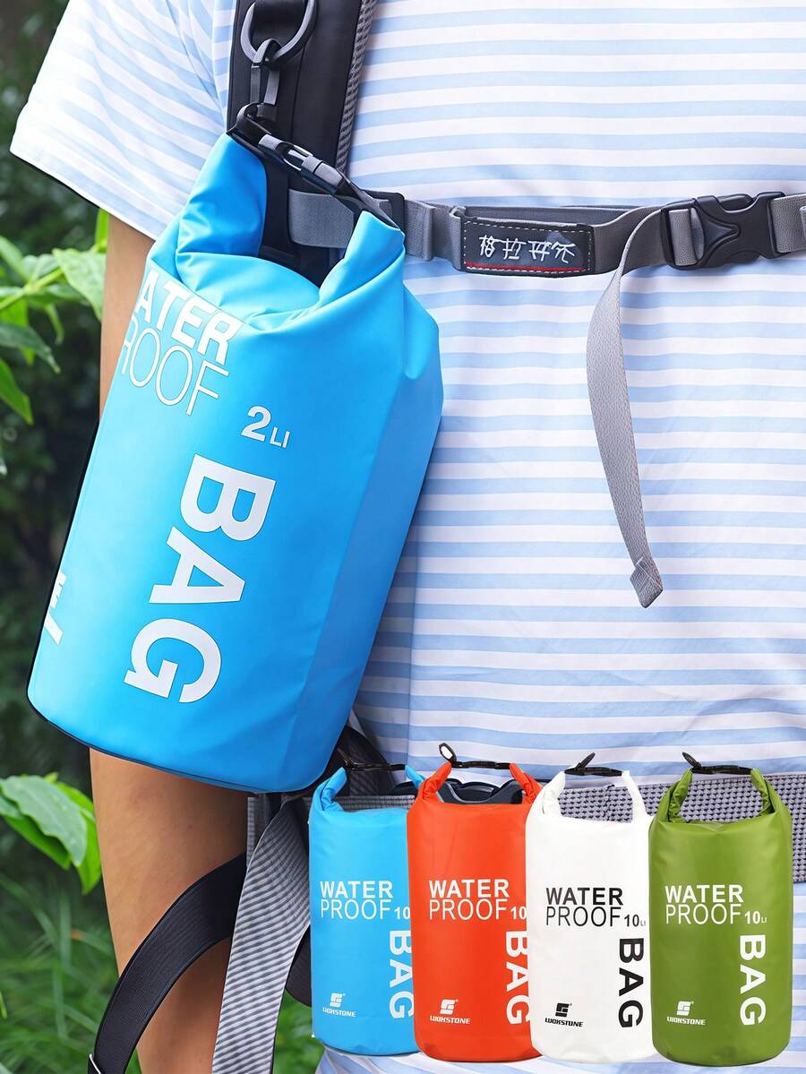 Lightweight Large Capacity Waterproof Dry Bag, Unisex Sports Waterproof Bag, Roll-Top Dry Storage Bag, Camera Storage Bucket Bag, Compression Bag, Suitable For Kayaking, Hiking, Boating, Fishing, Swimming Gear Storage, Essential Travel Camping Beach Accessory