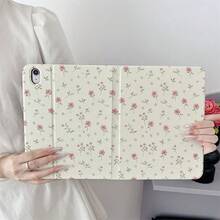 1件装 Coquette 粉色碎花印花平板电脑保护套 - 多角度支架保护套，带笔槽，兼容 iPad Pro (M5)/ Air (M3)/ 11 英寸 (A16)/ 10.9/10.2/ Air 第五代/Pro 11/第十代/9.7/Air 2/ (第七代)/ (第八代)/ Air 4/5/ Pro 11/ 第十代 10.9 英寸 2022 款智能保护套/ Air 13 (M3 2025)/ Air 11 (M3 2025)/ Air 11 (M3 2025)/ 11 (A16 2025)/Galaxy Tab S10+/S9/A9，支持自动休眠/唤醒功能，兼容小米 6/6 Pro/7/16 Pro - 彩色 - 查看 5