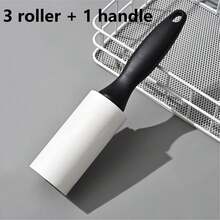Pet Hair Remover, Super Sticky, Easy To Tear, Odorless, Non-Waterproof, For Body Use, Suitable For Furniture, Clothing And Carpets, Cleaning Dog And Cat Hair - Black and White - View 9