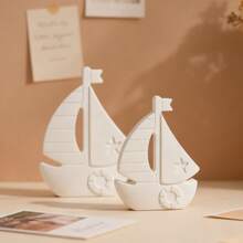 2-Cavity DIY Swim Ring & Sailboat Combination Epoxy Resin Mold, Small Boat Sail Decor Gypsum Silicone Mold - Sailboat Mold - View 4