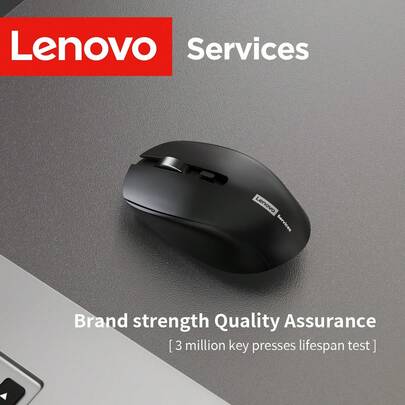 Lenovo 联想N220无线USB鼠标，静音舒适操作，轻巧便携，适用于办公和家用电脑