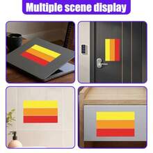 10 Inch Classic Retro Tri-Color Stripe Decal Sticker Waterproof Self-Adhesive Car Exterior Accessory For Grille, Fenders, Hood Bumper; Easy Removal, No Residue, Vibrant Red-White-Blue Design - Red - View 6