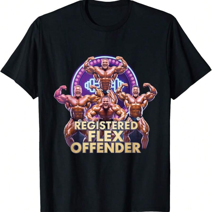 Meme Bodybuilder Adult T-Shirt - Black - View 1