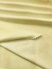 asimétrica con hombro descubierto de color amarillo pálido, adecuada para vacaciones de verano - Amarillo - Ver 3
