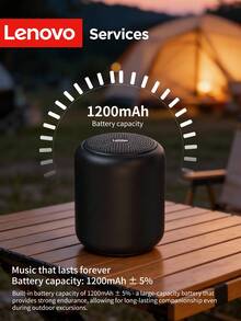 Altavoz Bluetooth Lenovo D01 con micrófono de cancelación de ruido de alta definición, altavoz portátil mini subwoofer con sonido envolvente, excelente calidad de sonido, larga duración de la batería, conexión inalámbrica, adecuado para computadora, escritorio, automóvil, uso doméstico - Ver 3