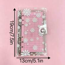 A6 Flower Transparent PVC Binder With 12 Envelopes, Budget Envelopes In 12 Colors Optional, Durable & Stylish 6-Hole Storage Organizer For Organizing Notes, Finances And Savings Challenges - Binder With 12 Envelopes - View 3