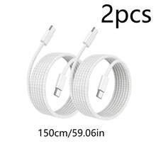 3条60W USB C 转 C 数据线，兼容 17 16 15 充电线，Type-C 转 C 快速充电线，适用于 17 16 15/Pro/Pro Max/Plus/Pro Air/Air/Mini 以及 Galaxy 平板电脑/笔记本电脑等。 - 白色 - 查看 13