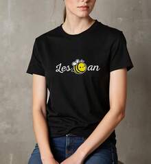 Playera de mujer 100% algodón manga corta estilo único frase divertida verano - Negro - Ver 5
