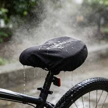 1pc Bicycle Seat Cover, Universal Waterproof Dustproof Saddle Protector For Mountain Bike, Road Bike, Fixed Gear Bike, Outdoor Cycling Accessories, Wear-Resistant And Anti-UV - Black - View 6