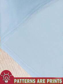 Blusa asimétrica de hombro con bajo asimétrico en color rojo rosa, ideal para vacaciones de verano - Celeste - Ver 4