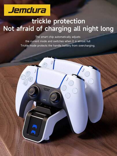 PlayStation 5 Charging Dock With Protective Chip And LED Indicator, 2.5 Hour Fast Charging, Compatible With PS5 Controller