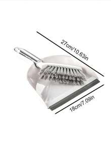 2pcs Mini Plastic Soft Bristle Broom And Dustpan Set, Suitable For Bedding, Desktops And Household/Children Use - Mini Broom Set - View 2