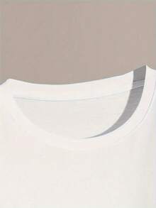 Camiseta Casual de Verano para Mujer Talla Grande - Camiseta de Talla Grande para Mujer - Camiseta divertida con estampado "Sin palabras antes del café", top blanco de cuello redondo, adecuada para uso diario y como regalo para amantes del café, camiseta casual lavable a máquina, camiseta de café, camiseta de corte holgado, diseño estampado fuerte, tela duradera, ajuste cómodo, patrón geométrico, material suave, camiseta de cuello redondo, estilo holgado, camiseta chic y a la moda. - Blanco - Ver 4