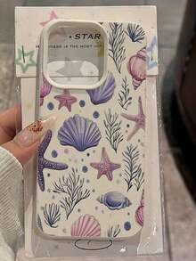 PU.Children's Elements.Shell.Stars.Suitable Color.Pink.White.Shock Resistant.Design.Fashion.1 Piece.Full Coverage.TPU.Compatible.Children's Series.161514131211.ProMax. - 多色 6 - 查看 4