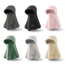 UPF 50+ Wide Brim Ice Silk UV Protection Sports Balaclava Hat. Women's Outdoor Breathable Sun Protection Hat, Full Face & Neck Coverage, Ice Silk Material, Summer Sun Protection Gift For Girlfriend And Mom - Universal Size - View 3