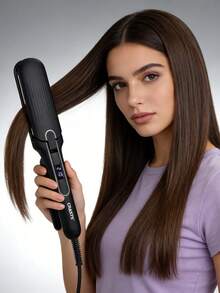 CRASTS 2-In-1 Hair Straightener, Multi-Function Styling Tool For Straight & Curly Hairstyles, One-Button Switch, Fast Heating - View 9