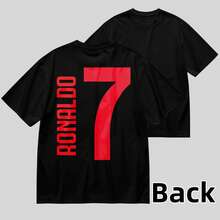 One Unisex, Loose-Fitting, Crew-Neck, Short-Sleeve T-Shirt (180gsm) Designed By Y2K Artists In The Bababask Style, Made From 100% Pure Cotton. These Casual And Versatile T-Shirts Are Suitable For Streetwear, Everyday Wear, Camping, Concerts, Hip-Hop, Rock, And Rap Events, And Feature Celebrity-Inspired Designs. Ideal For Festivals, Autumn, And Year-Round Wear. - 黑色4 - 查看 6