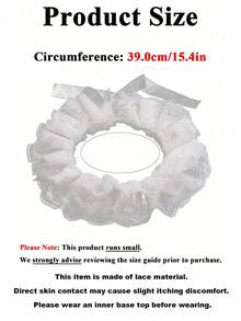 Xiacheng 1 chiếc cổ áo ren xếp tầng nhiều lớp kiểu cổ điển, có thể tháo rời, phù hợp cho cả nam và nữ, phong cách thời Victoria/Edwardian. - kiểu gô tích - Xem 5