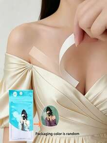 360/180/36/1pc Anti-Exposure Adhesive Patches - Invisible Clothing Tape - Invisible Bra, Chest Strap, Sweat-Proof Anti-Slip Seamless Low-Cut Chest Adhesive - Shoulder Strap Shirt Dress Invisible Patch Anti-Fall Anti-Slip - Headscarf Tape, Shoulder Strap Collar Patch Chest Anti-Leak Anti-Exposure Patch - Women's Shirt Anti-Exposure Patch - Blouse Chest Patch - Multiple Styles - View 2