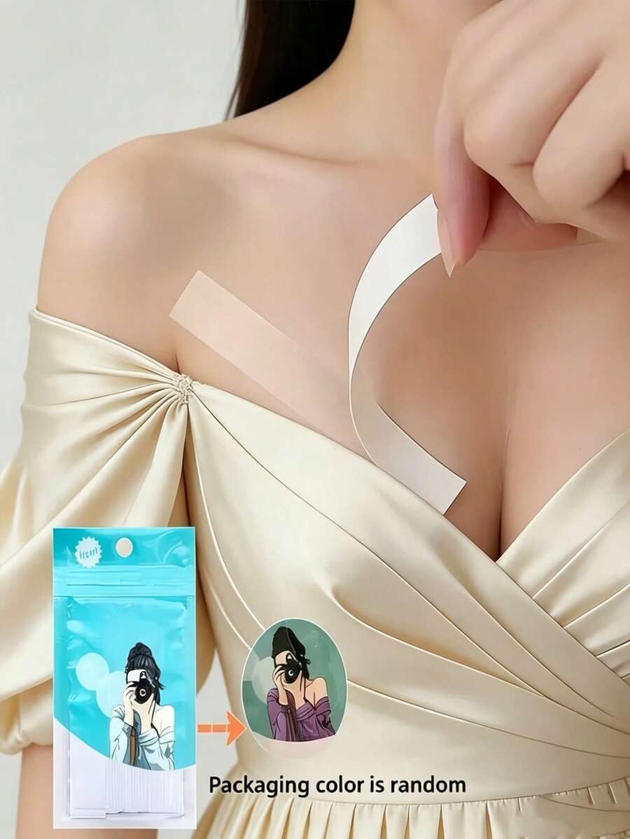 360/180/36/1pc Anti-Exposure Adhesive Patches - Invisible Clothing Tape - Invisible Bra, Chest Strap, Sweat-Proof Anti-Slip Seamless Low-Cut Chest Adhesive - Shoulder Strap Shirt Dress Invisible Patch Anti-Fall Anti-Slip - Headscarf Tape, Shoulder Strap Collar Patch Chest Anti-Leak Anti-Exposure Patch - Women's Shirt Anti-Exposure Patch - Blouse Chest Patch