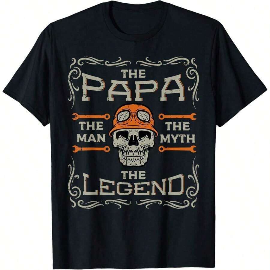 Short-Sleeved T-Shirt For Couples Motorcyclists: "Those Who Ride Together Will Stay Together..." 100% Cotton - Black 4 - View 1